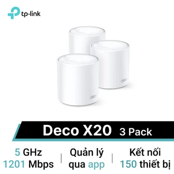  Wifi Mesh TP-Link Deco X20 Wifi 6 AX1800 (3 Pack)