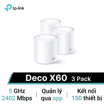 Wifi Mesh TP-Link Deco X60 WiFi 6 AX5400 (3 Pack)