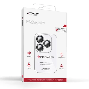 Miếng dán Camera iPhone 13 Pro/Pro Max Zeelot Pishield viền màu