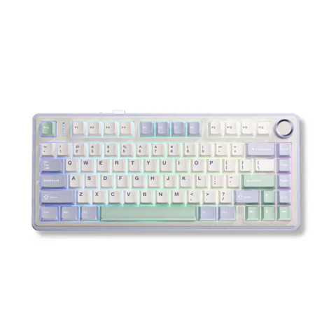 Bàn phím cơ không dây AULA F75 Ice Green