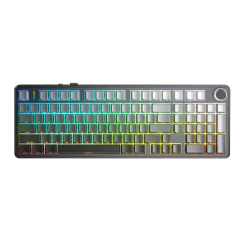 Bàn phím cơ không dây Aula F99 Pro xám đen gradient