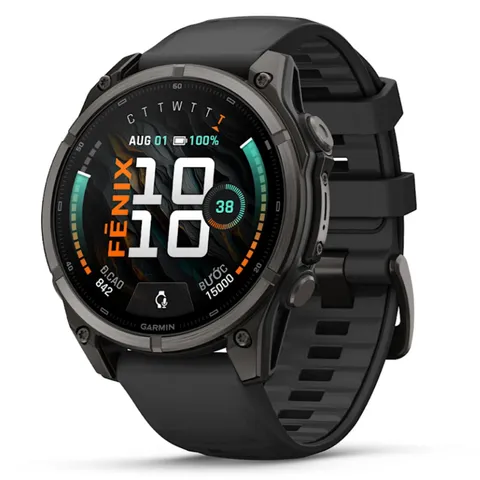 Đồng hồ thông minh Garmin Fenix 9 47mm AMOLED viền titan DLC