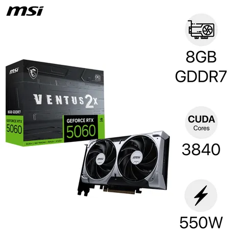 VGA MSI GeForce RTX 5060 8GB VENTUS 2X OC