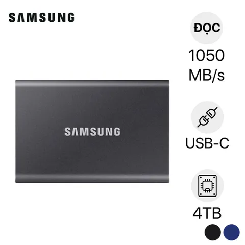 Ổ cứng di động SSD Samsung T7 Portable 4TB