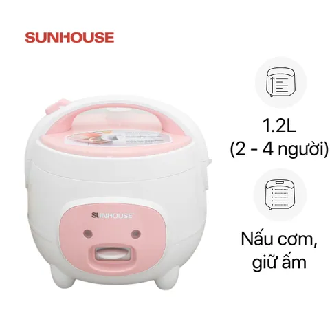 Nồi cơm nắp gài Sunhouse 1.2 lít SHD8217W