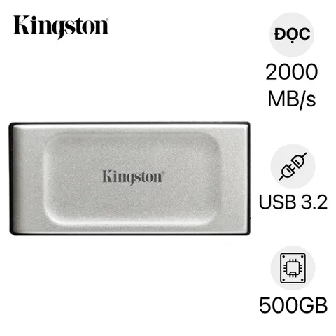 Ổ cứng SSD 500GB Kingston Portable XS2000
