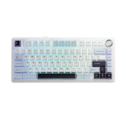 Bàn phím cơ không dây AULA F75 Xanh Dương Trắng Tím Đậm