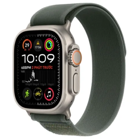 Apple Watch Ultra 2 2024 49mm 4G Viền Titan Đen Dây Alpine Size M-Titan Đen