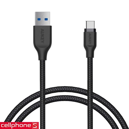 Cáp Aukey Usb - C Bọc Sợi Nylon (Braided Nylon) 1.2 Mét Cb - Ac1