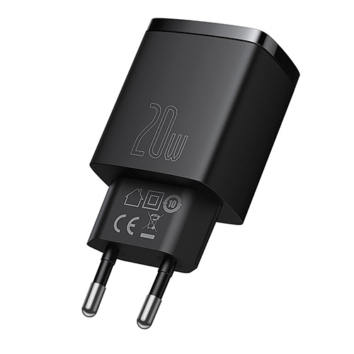 Củ Sạc Baseus Compact 20W 2 Cổng Usb - A + Type - C
