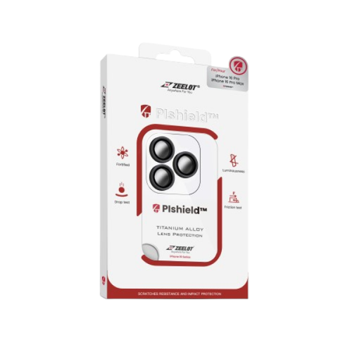Miếng Dán Camera Apple Iphone 16 Pro/16 Pro Max Zeelot Pishield Viền Màu Chống Va Đập