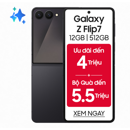 Điện Thoại Samsung Galaxy Z Flip7 12Gb 512Gb