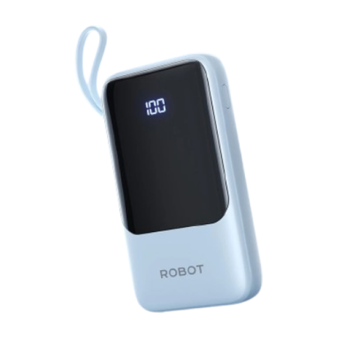 Pin Dự Phòng Robot 1C2A 10000Mah Màn Hình Led Tích Hợp 4 Cáp Rt18
