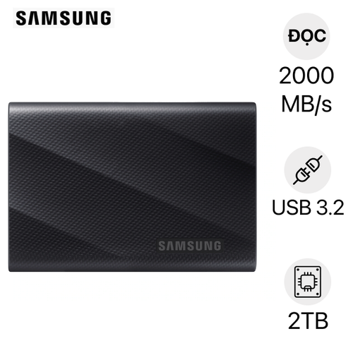 Ổ Cứng Di Động Ssd Samsung T9 2000Mb/S 2Tb Mu - Pg2T0B/Ww