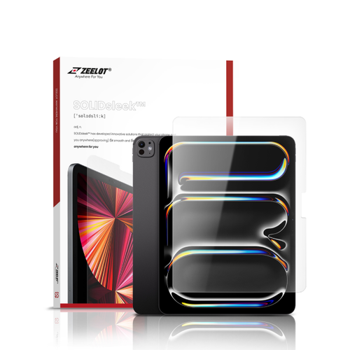 Dán Kính Cường Lực Màn Hình Ipad Air 13/Pro 13 (M2/M3) Zeelot Solidsleek Full Cao Cấp