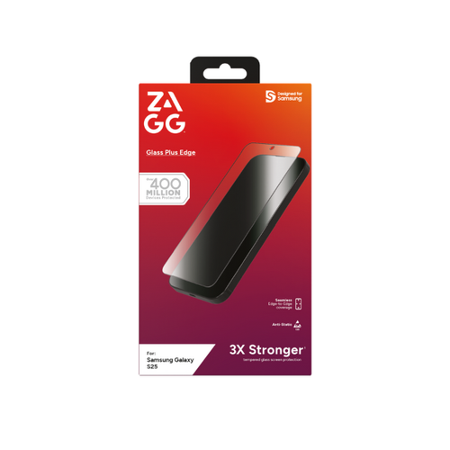 Dán Kính Cường Lực Màn Hình Samsung Galaxy S25 Plus Zagg Plus Edge Full Cao Cấp