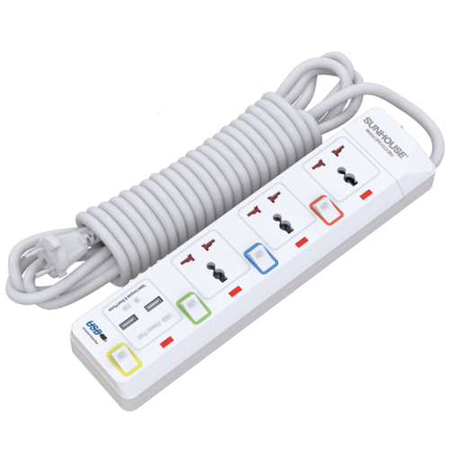 Ổ Cắm Điện Sunhouse She - Oc2 - 3Ru - Cũ