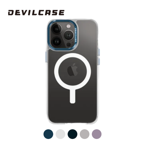 Ốp Lưng Iphone 15 Pro Devilcase Bản Tiêu Chuẩn Hỗ Trợ Sạc Magsafe Trong Suốt Viền Camera