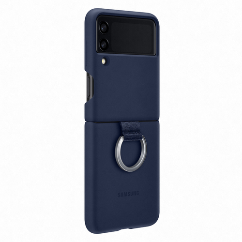 Ốp Lưng Samsung Galaxy Z Flip3 Silicone Cover With Ring