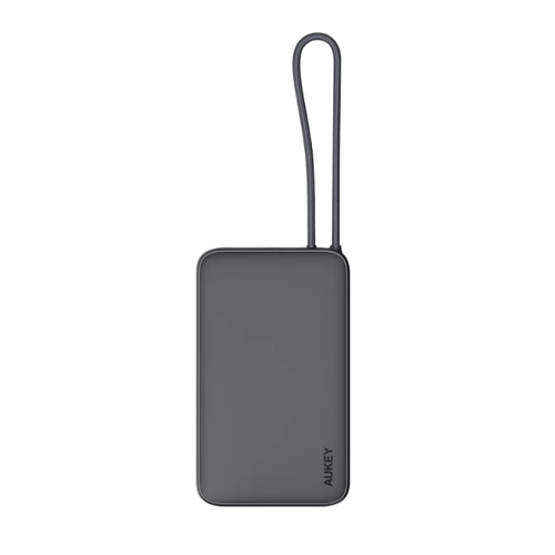 Pin Dự Phòng Aukey Spark Sling 10000Mah 15W Lite Slim Tích Hợp Cáp Usb - C Pb - Y53