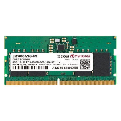 Ram Laptop Transcend Ddr5 5600Mhz 8Gb