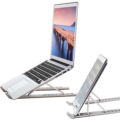 Giá Đỡ Laptop/Macbook S - Case Hộp Kim Nhôm Đa Năng Cao Cấp - Bạc