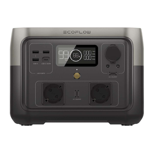 Trạm Sạc Dự Phòng Di Động Ecoflow 500W 512Wh River 2 Max Zmr610