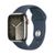 Apple Watch Series 9 45mm (4G) viền thép dây cao su | Chính hãng VN/A-Bạc
