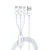 Cáp Devia Smart Serie 3 in 1 ( Micro, Type-C, Lightning)-Trắng
