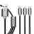 Cáp TITAN 3 Đầu Lightning + Micro + Type C - CA38-Black