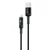 Cáp Lightning 1m Titan Đèn Led Tự Ngắt CL25 Đen