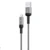 Cáp Lightning 1m Titan Đèn Led Tự Ngắt CL25 Xám