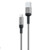 Cáp Lightning 1m Titan Đèn Led Tự Ngắt CL24 Xám