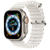 Apple Watch Ultra 49mm (4G) Viền Titan - Dây cao su - Đổi Bảo Hành-Trắng