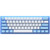 Bàn phím cơ có dây trong suốt AKKO ACR61 Jelly Pink Switch RGB LED-Xanh dương