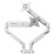 Giá treo 2 màn hình máy tính Human Motion T2-Trắng