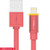 MIPOW Tangle-free Lightning Color Changing Indicator 1 m-Red