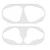 Bộ dán kim loại chống bụi bẩn cho Airpods 1/2-Bạc