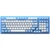 Bàn phím cơ có dây trong suốt AKKO ACR98 Jelly Pink Switch RGB LED-Xanh dương