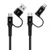 Cáp sạc nhanh Android Multi Plug Feeltek 2m-Đen