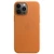 Ốp lưng Apple Leather Case hỗ trợ MagSafe cho iPhone 13 Pro Max Chính hãng-Nâu Vàng