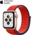 Apple Watch SE 40mm (4G) Viền Nhôm Vàng - Dây Vải Đỏ Mận Chính Hãng (MYEJ2)