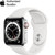 Apple Watch Series 6 40mm (4G) Viền Thép Bạc - Dây Cao Su Trắng Chính hãng (M06T3)