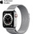 Apple Watch Series 6 40mm (4G) Viền Thép Bạc - Dây Thép Chính hãng (M06U3)