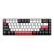 Bàn phím cơ E-Dra không dây EK368L BK Đen Trắng-Red Switch