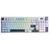 Bàn phím cơ không dây AULA S98 Pro Xanh Dương Trắng Tím Đậm-Caramel Latte Switch