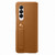Ốp lưng Samsung Galaxy Z Fold 3 Leather Flip Cover-Nâu