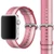 Dây đeo Apple Watch 42mm Nylon dệt Hồng