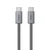 Cáp Aukey CB-DCC061 C-C 60W 1.8M-Xám
