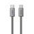 Cáp Aukey CB-DCC241 C-C 240W 1M-Xám